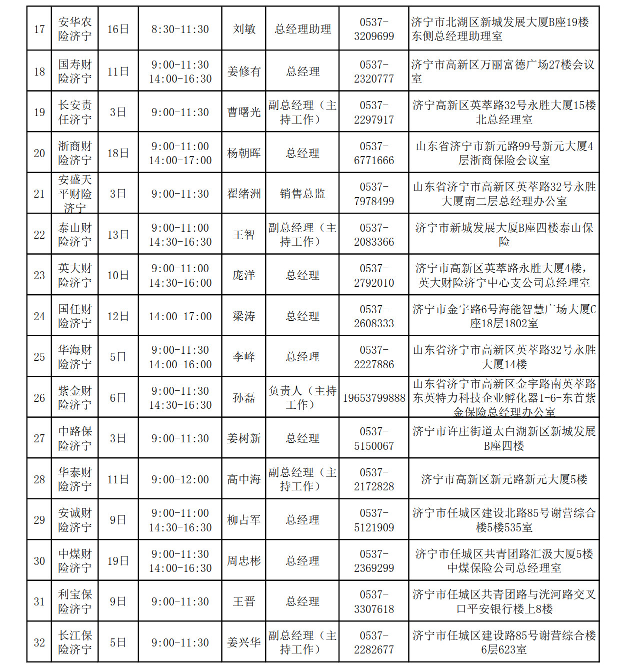 2024年9月总经理接待日安排表_4