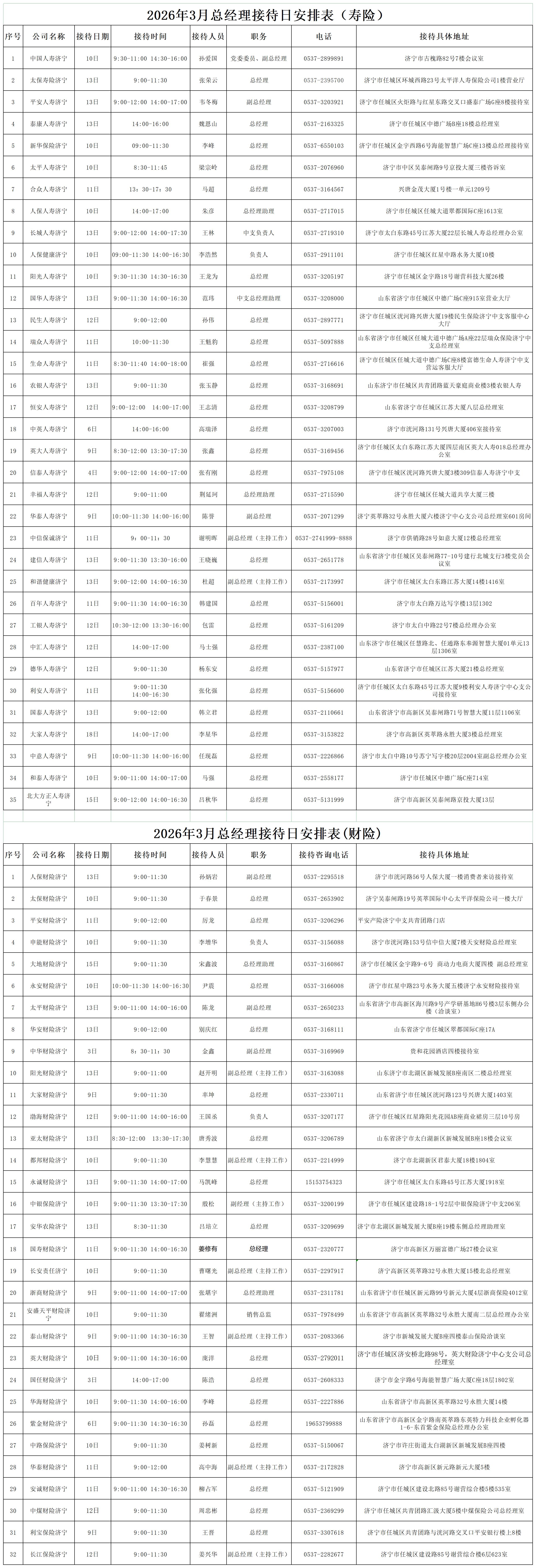 2026年3月总经理接待日安排表(1)_1